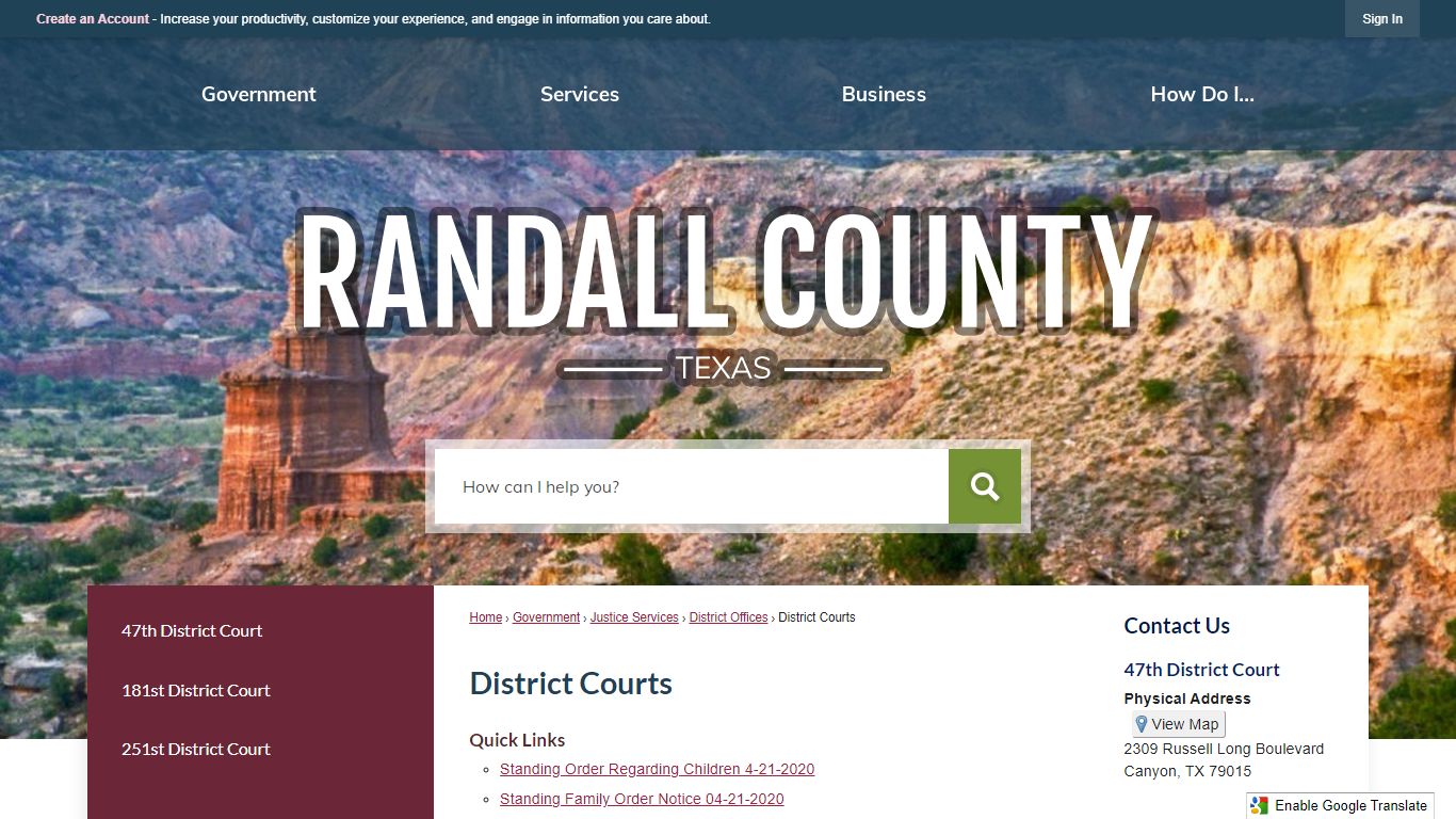 District Courts | Randall County, TX